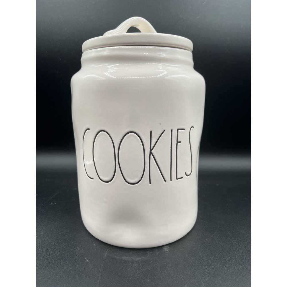 🍪 Rae Dunn Artisan Collection by Magenta Ceramic Cookie Jar w/ Sealing Lid